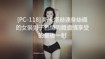 [PC-118] 斯卡塔赫連身絲襪的女裝男子色情肉體盡情享受的最後一射